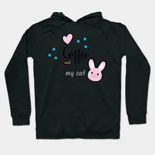 Coffee and my cat Hoodie